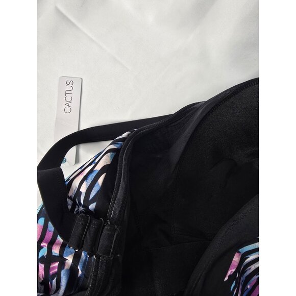 Womens Floral Multicolor One Peice Swimsuit Size 22 By Cactus- Missing Strap - Picture 13 of 15